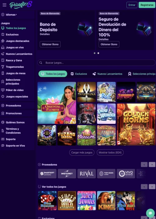 Ofertas Paradise 8 Casino